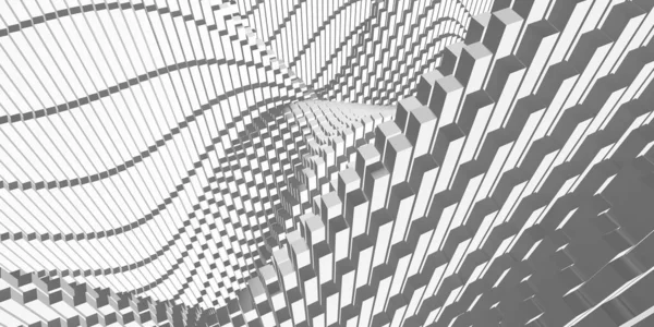 Структура Белых Кубов Абстрактный Футуристический Фон Рендеринг — стоковое фото