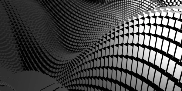 Кубы Темного Серебра Абстрактный Металлический Фон Современный Дизайн Рендеринг — стоковое фото