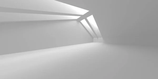 Abstract White Architecture Design Concept Inglês Ilustração Renderização — Fotografia de Stock