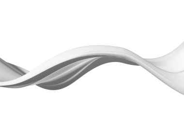 Beyaz soyut sıvı dalgalı arka plan. 3d resimleme