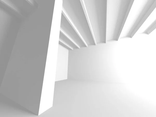 Abstract White Architecture Design Concept Inglês Ilustração Renderização — Fotografia de Stock