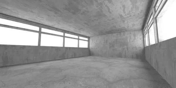 Arquitetura Parede Concreto Escuro Quarto Vazio Ilustração Renderização — Fotografia de Stock