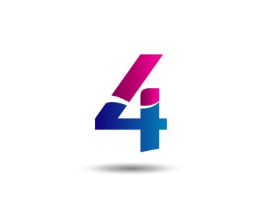 Vektör işareti küresel sayı 4