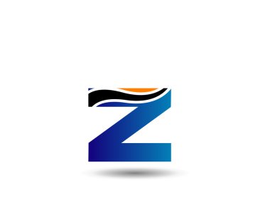 Mektup z logo simge tasarım şablonu öğeleri