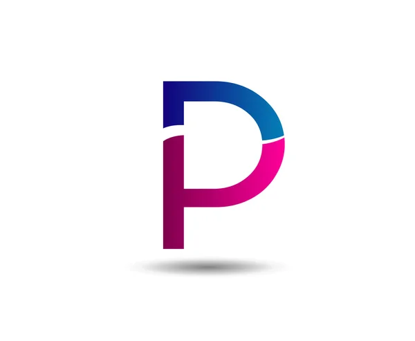 Letter P logo pictogram ontwerp template elementen — Stockvector