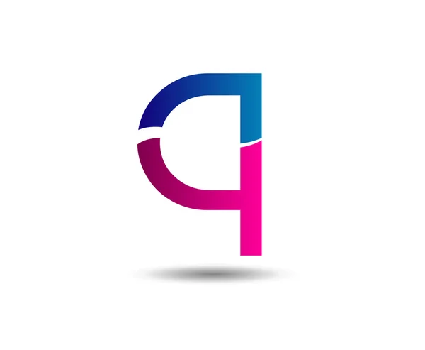 Ilustração vetorial de ícones abstratos com base na letra Q logo — Vetor de Stock