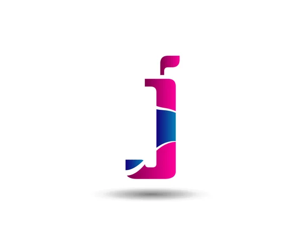 Абстрактна літера Дизайн піктограми логотипу J — стоковий вектор
