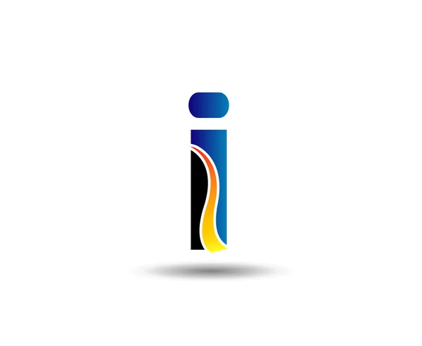 Lettre abstraite i logo icône design — Image vectorielle
