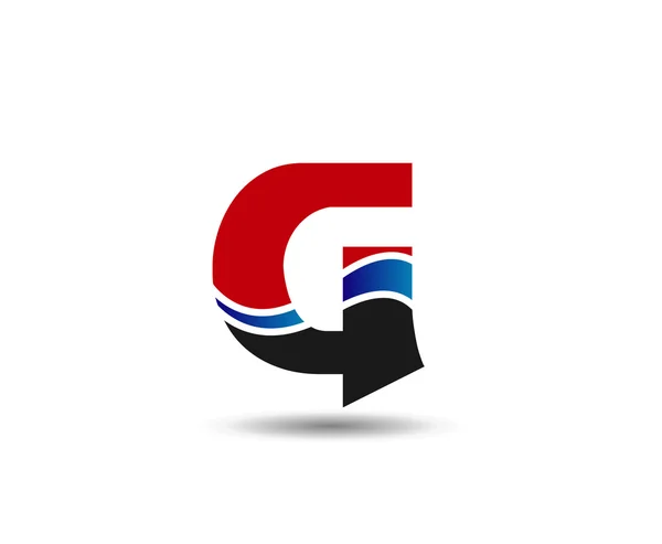 Abstrakt bokstaven G logo ikon design — Stock vektor