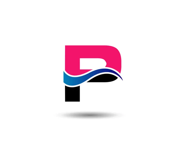 Letter P logo pictogram ontwerp template elementen — Stockvector