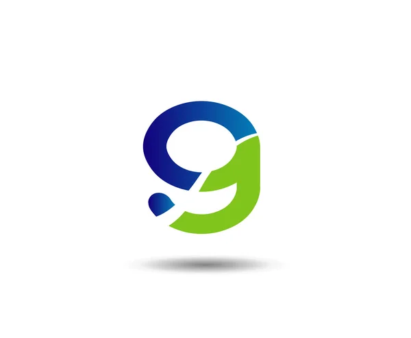 Logo numéro 9. Conception de logotype vectoriel . — Image vectorielle