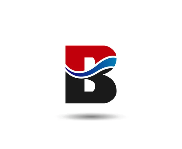Logo de la letra B. Icono de concepto creativo — Vector de stock