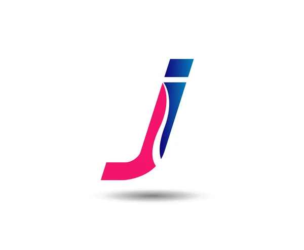 Літера j логотип піктограми дизайну елементів шаблону — стоковий вектор