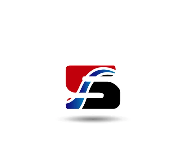 Streszczenie ikonka Symbol logo numer 5 — Wektor stockowy