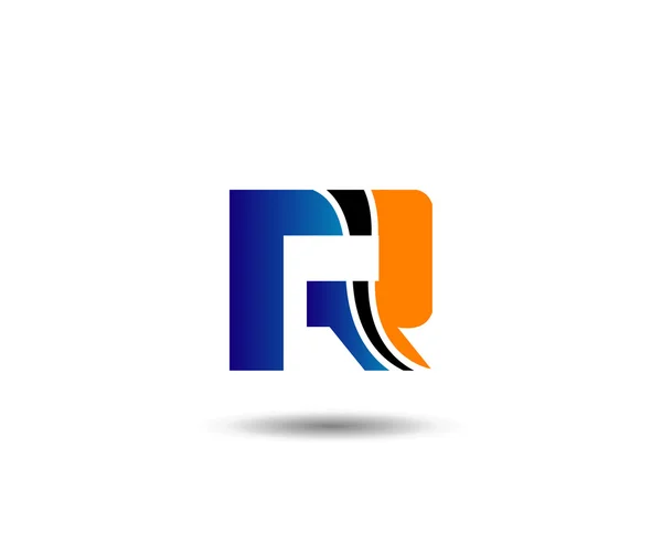 Letter R logo pictogram sjabloon ontwerpelementen. Vector kleur teken — Stockvector