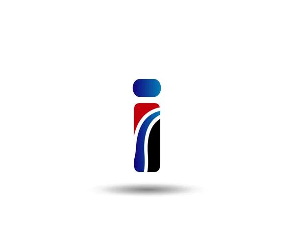 Lettre I éléments de modèle de conception icône logo — Image vectorielle