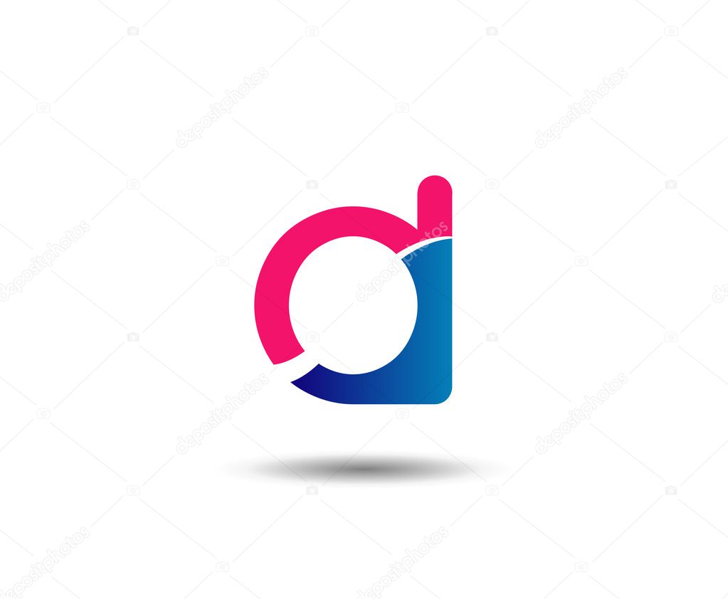 Abstract icon based on the letter d