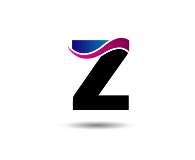 Mektup z logo simge tasarım şablonu öğeleri. Vektör renk işareti