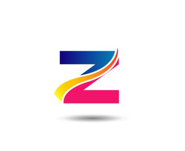 Mektup z logo simge tasarım şablonu öğeleri. Vektör renk işareti