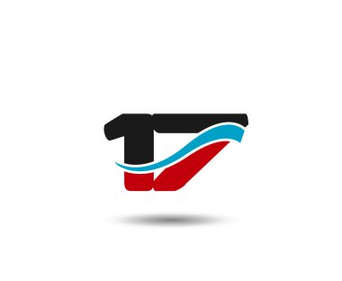 17 numara swoosh tasarım şablonu logo