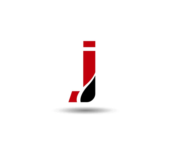 Absztrakt J betűvel logó ikonra design — Stock Vector