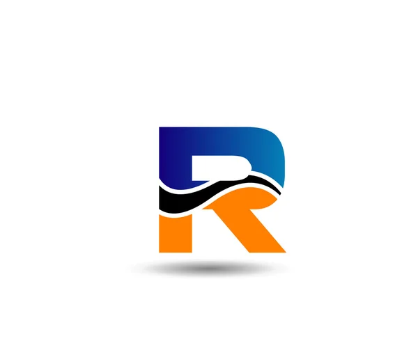 Літера r елементів шаблону дизайну логотипу — стоковий вектор