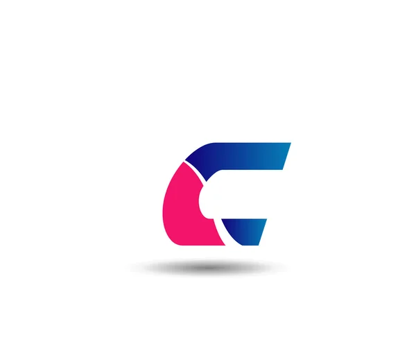 Logotipo de ícone abstrato para a letra C — Vetor de Stock