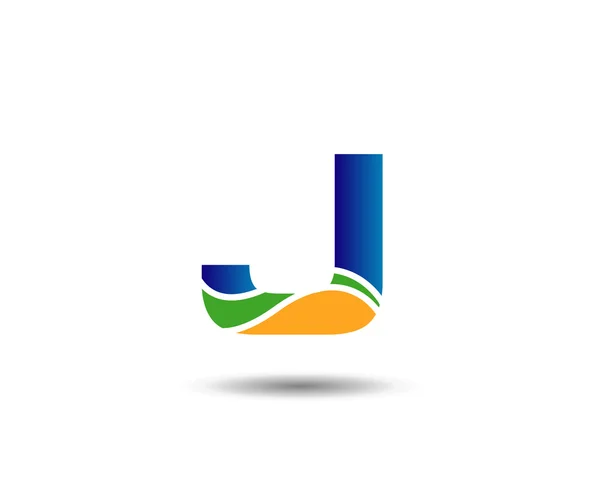 J betű logó ikon design sablon elemek — Stock Vector