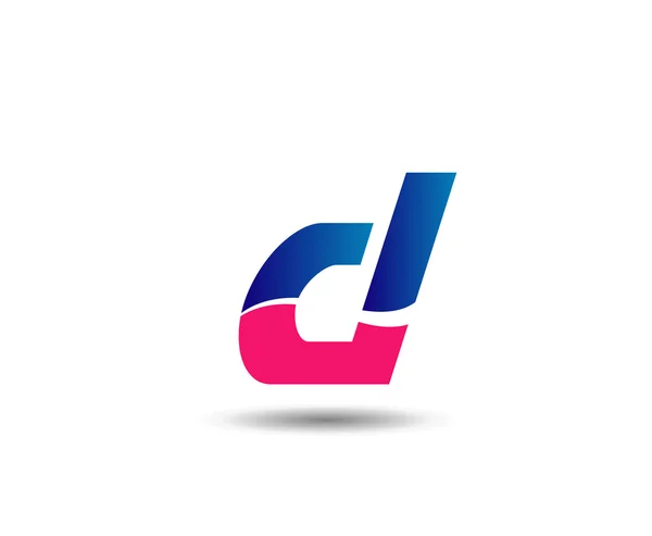 Lettre D éléments de modèle de conception icône logo — Image vectorielle
