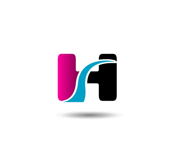 Buchstabe H Logo Symbol Design-Vorlage Elemente — Stockvektor