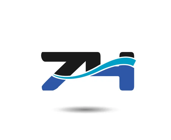 74: e år anniversary design logotyp — Stock vektor