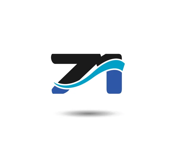 71th yıl yıldönümü tasarım logo — Stok Vektör