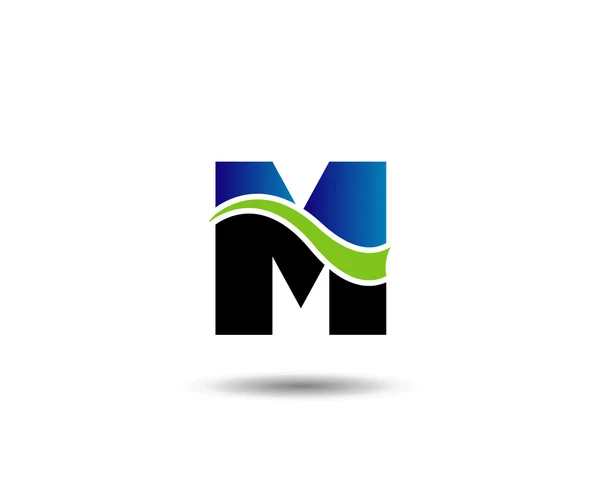 Lettera m logo icona elementi modello di design. Segno di colore vettoriale — Vettoriale Stock