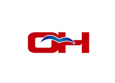 O ve H logo vektör