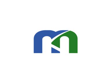 Mektup m logosu simgesi tasarım şablonu öğeleri. Vektör renk işareti