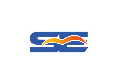 E ve S logo vektör. logo şablonu