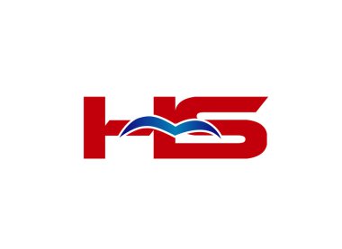 HS Logo. Vektör grafik marka mektup öğesi