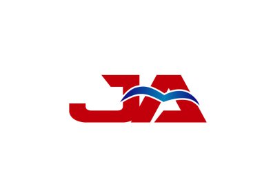 Ja Logo. Vektör grafik marka mektup öğesi