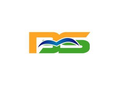 Zarif siyah ve altın alfabe S ve B harfi logosu. Vektör çizim