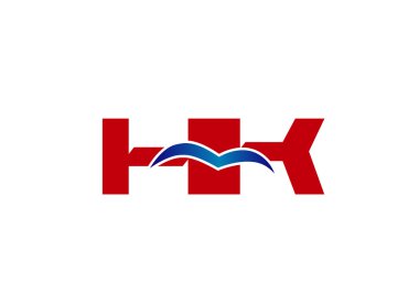 HK Logo. Vektör grafik marka mektup öğesi