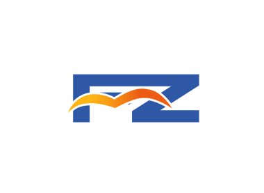 ZF Logo. Vektör grafik marka mektup öğesi