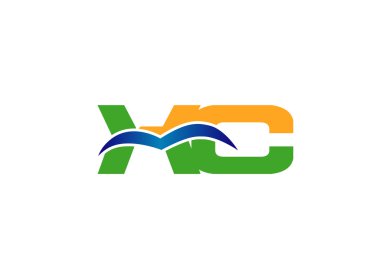 XC Logo. Vektör grafik marka mektup öğesi