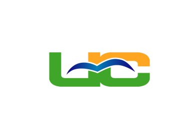 Harf C ve U logo vektör