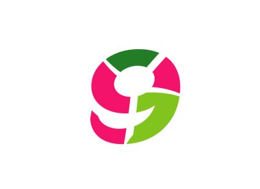 Vektör işareti küresel sayı 9