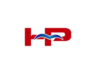 HP logosu. Vektör grafik marka mektup öğesi