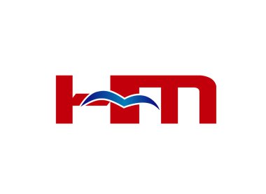 HM Logo. Vektör grafik marka mektup öğesi