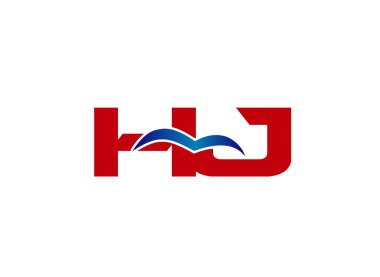 HJ Logo. Vektör grafik marka mektup öğesi