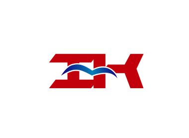 IK şirket logo tasarlamak vektör