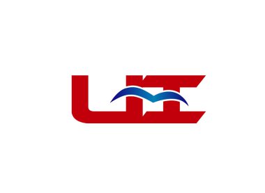 IU şirket logo tasarlamak vektör