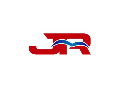 Jr Logo. Vektör grafik marka mektup öğesi